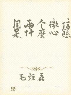 用两个微信的人是什么心态