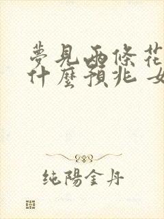 梦见两条花蛇是什么预兆 女性解梦