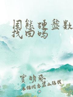 固态硬盘数据能找回吗