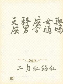 天秤座女与处女座男合适吗