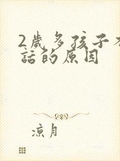 2岁多孩子不说话的原因