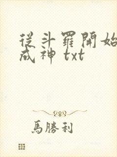 从斗罗开始逆天成神 txt