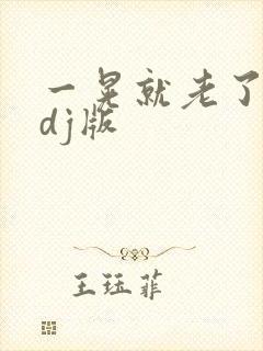 一晃就老了原唱dj版