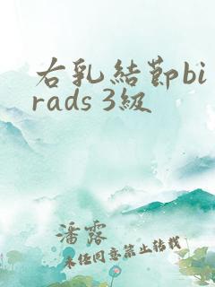 右乳结节bi rads 3级