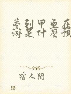 梦到甲鱼在水里游是什么预兆