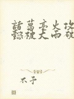 诸葛亮火攻司马懿被大雨破坏的战役