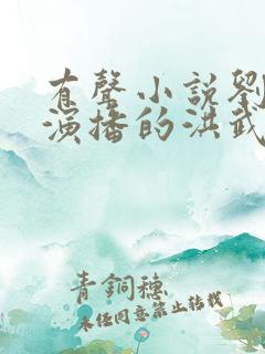 有声小说刘兰芳演播的洪武大帝