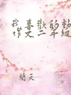 我喜欢的动画片作文二年级150字