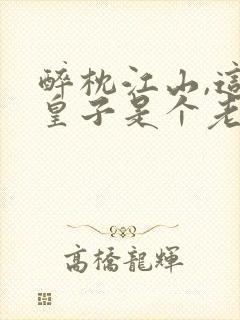 醉枕江山,这个皇子是个老六