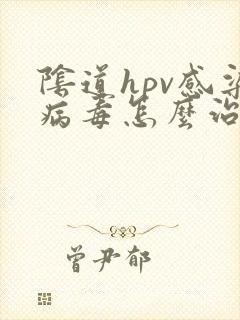 阴道hpv感染病毒怎么治