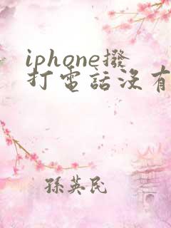iphone拨打电话没有声音