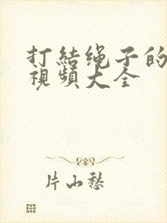 打结绳子的方法视频大全