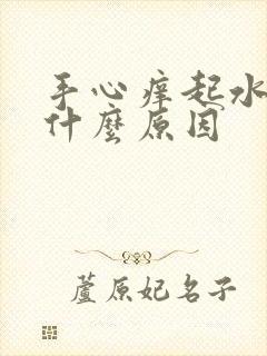 手心痒起水泡是什么原因