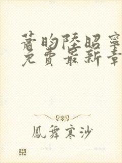 萧昀陆昭宁全文免费最新章节阅读