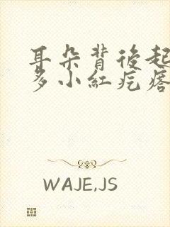 耳朵背后起了好多小红疙瘩