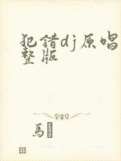 犯错dj原唱完整版