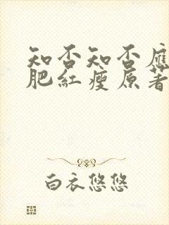 知否知否应是绿肥红瘦原著名字