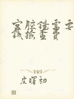 宫腔镜需要多少钱检查费