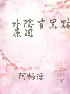 外阴有黑点什么原因