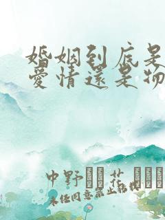 婚姻到底是选择爱情还是物质