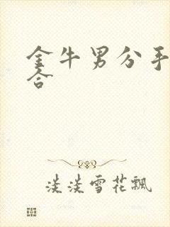 金牛男分手后复合