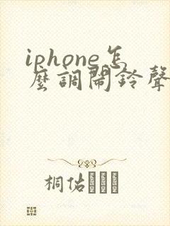 iphone怎么调闹铃声音