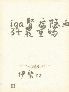 iga肾病隐血3+严重吗