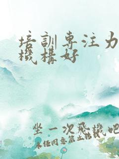 培训专注力哪家机构好