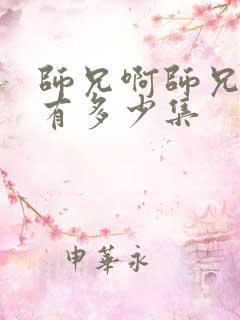 师兄啊师兄一共有多少集