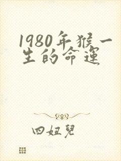 1980年猴一生的命运
