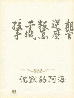 孩子叛逆期沉迷手机怎么管教最合适初中