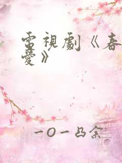 电视剧《春天的爱》