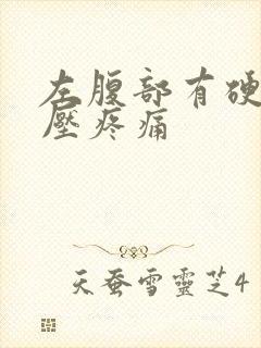 左腹部有硬块按压疼痛