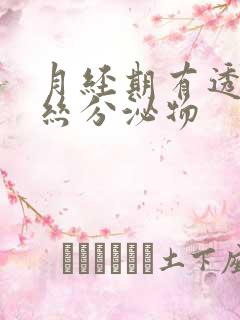 月经期有透明拉丝分泌物