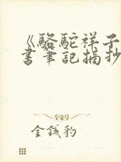 《骆驼祥子》读书笔记摘抄好词好句