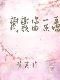 谢谢你一直陪着我歌曲原唱