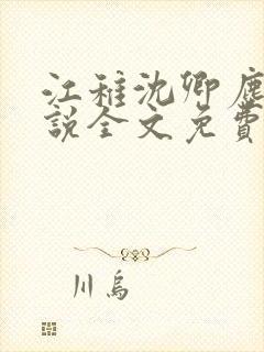 江稚沈卿尘的小说全文免费阅读0