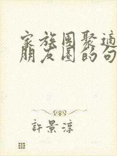 家族团聚适合发朋友圈的句子