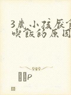 3岁小孩厌食不吃饭的原因