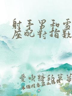 射手男和处女女座配对指数