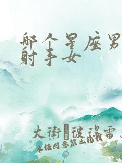 哪个星座男输给射手女