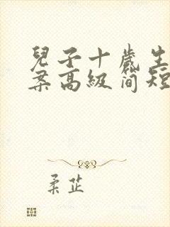 儿子十岁生日文案高级简短