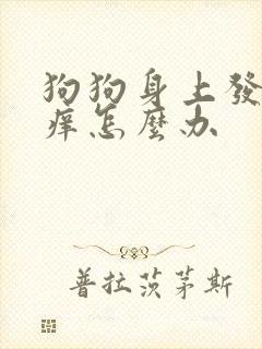 狗狗身上发红发痒怎么办