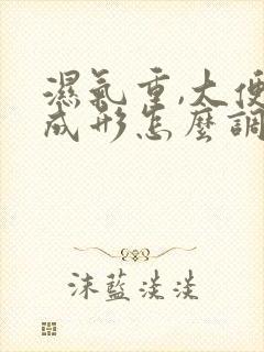 湿气重,大便不成形怎么调理