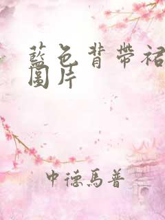 蓝色背带裙搭配图片