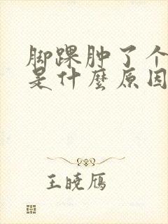 脚踝肿了个疙瘩是什么原因引起的