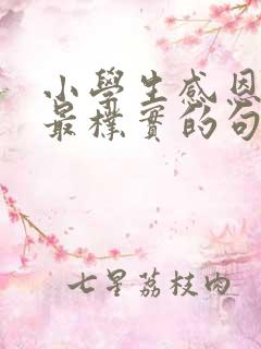 小学生感恩老师最朴实的句子