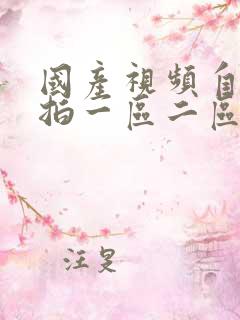 国产视频自拍偷拍一区二区