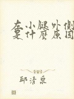 左小腿外侧麻木是什么原因