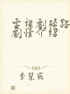 电视剧归路分集剧情介绍